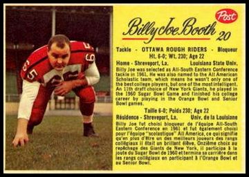 20 Billy Joe Booth
